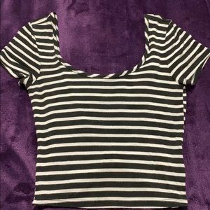 Striped crop top